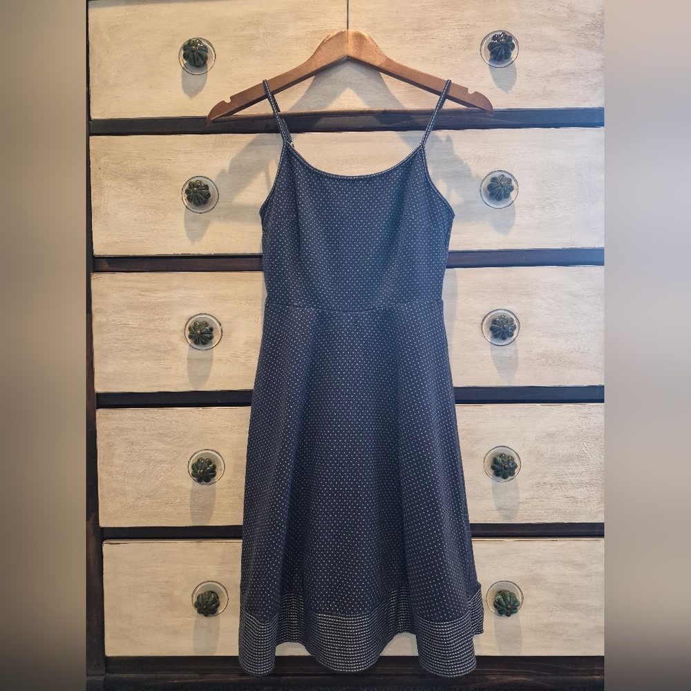 Modcloth Midnight Blue Dotted A-line Dress